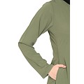 A-line inner abaya with a complementary Hijab-Jade Green A-line inner abaya with a complementary Hijab-Jade Green